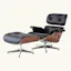 Eames Inspired Lounge Chair and Ottoman