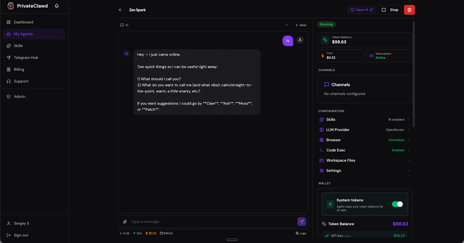 PrivateClawd screenshot 4
