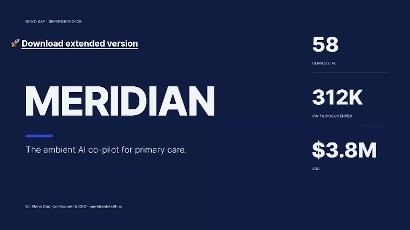 Meridian Pitch Deck screenshot 2