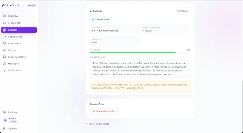 AuaTax AI screenshot 5