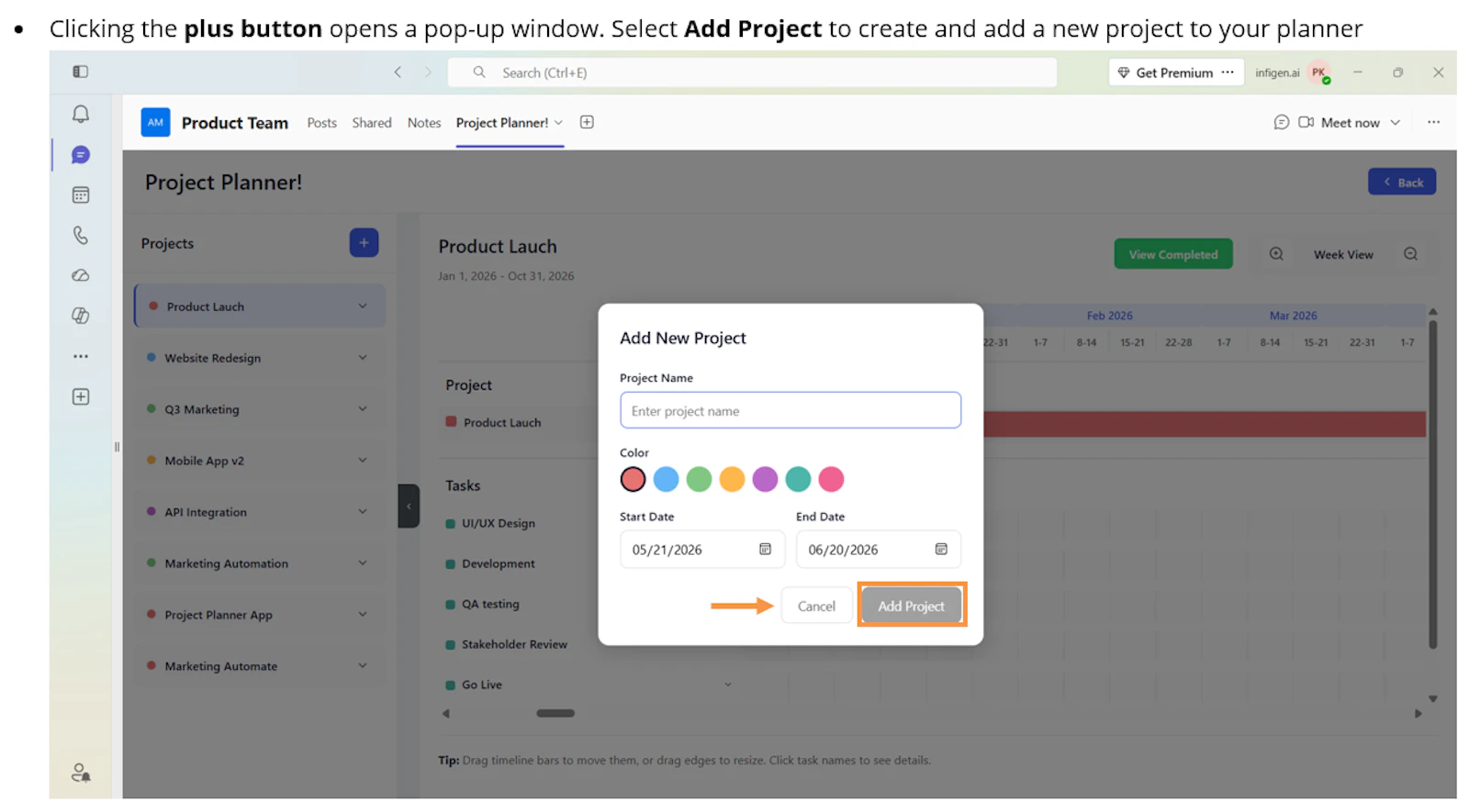 Project Planner! screenshot 3