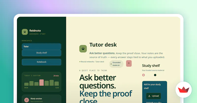 RAG-based Tutoring Chatbot  screenshot 1