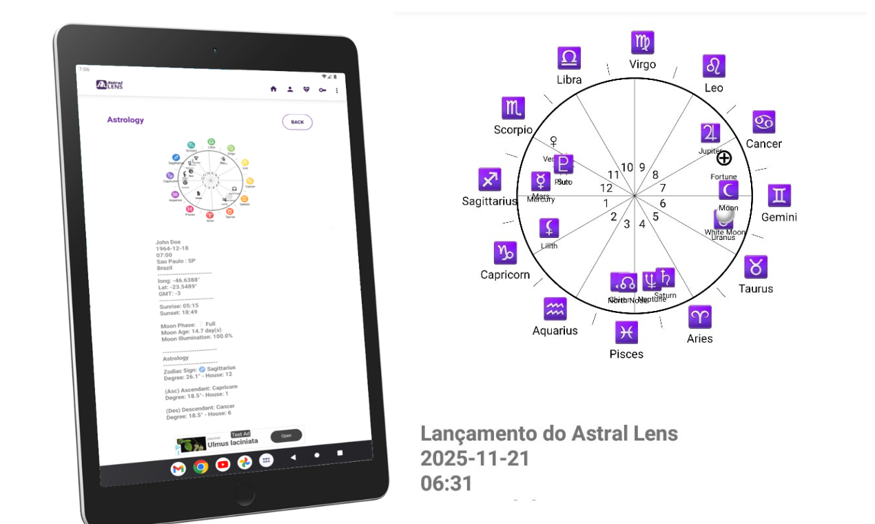Astral Lens - Astrology in your mobile - Screenshot 2 showing product features and functionality
