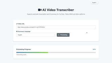 AI Video Transcriber (open source) gallery image
