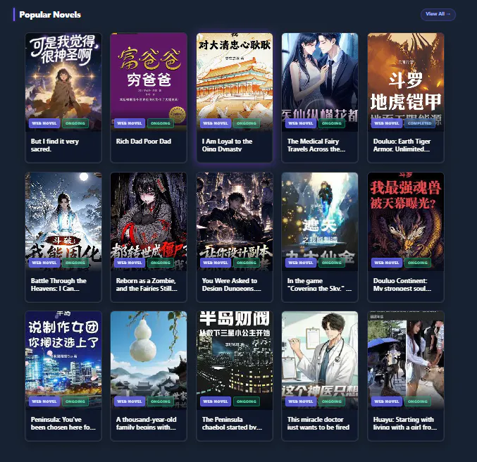 Tracker for manhwa novel gallery image