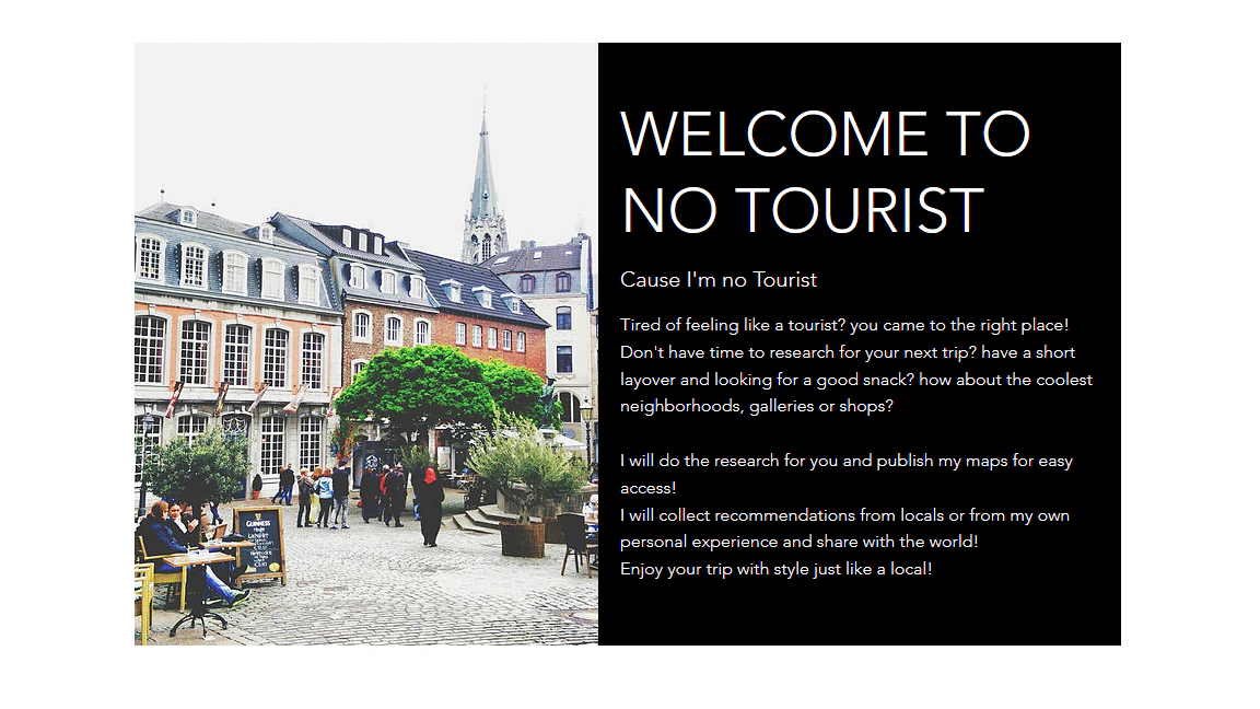 No Tourist