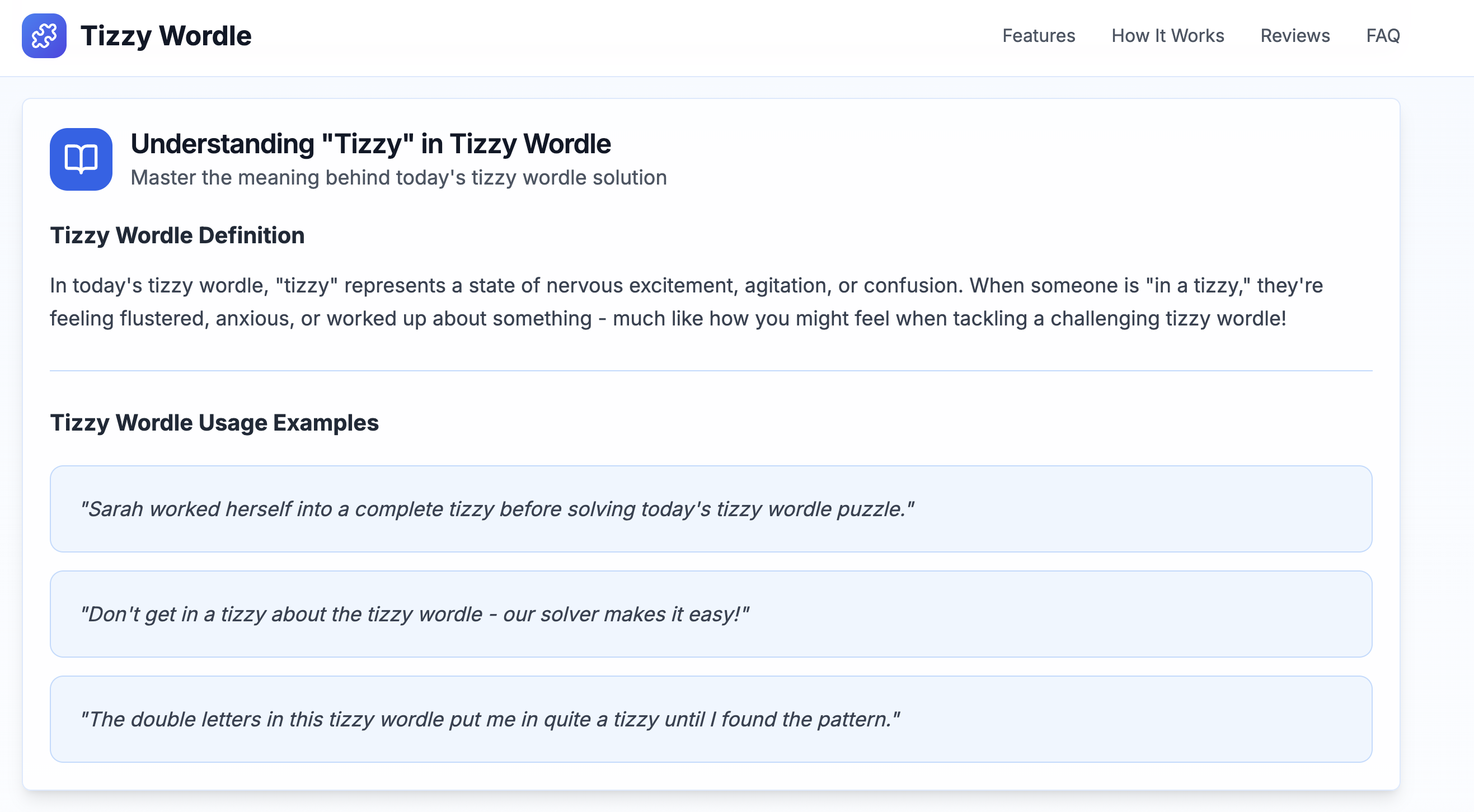 Tizzy Wordle media 3