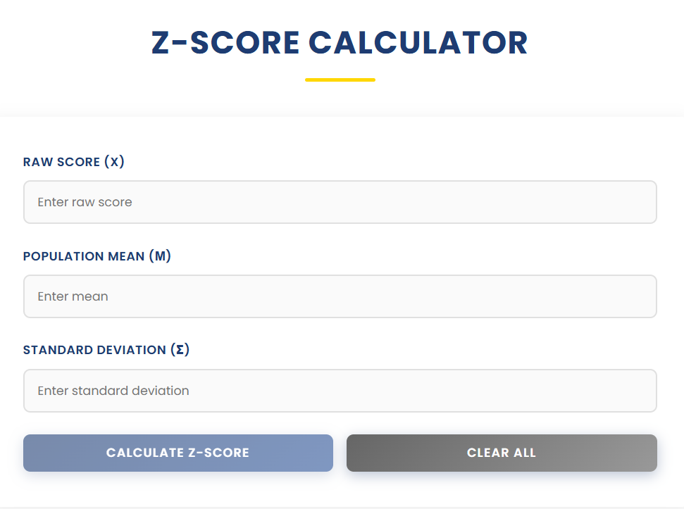Z-Score Calculator  gallery image