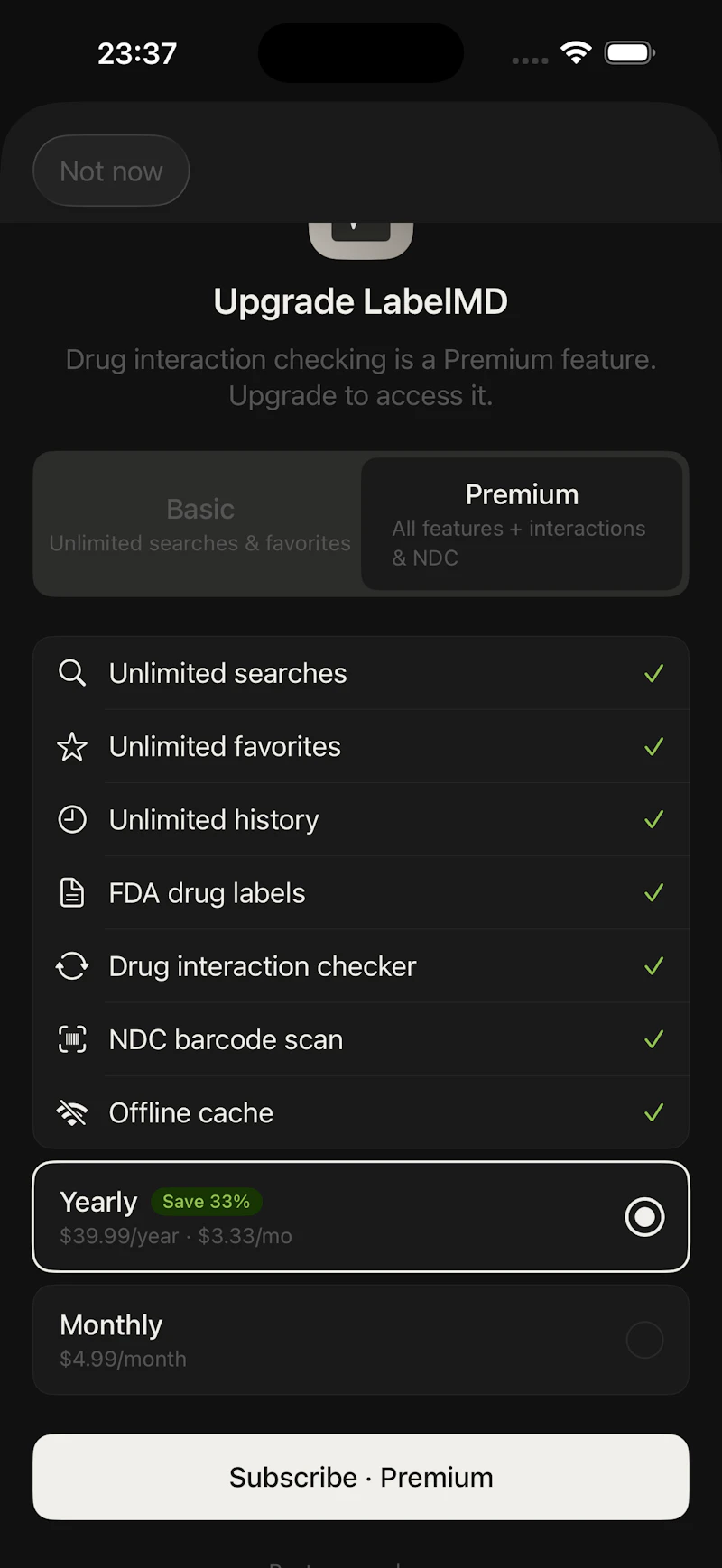 LabelMD — FDA Drug Labels Reference screenshot 7