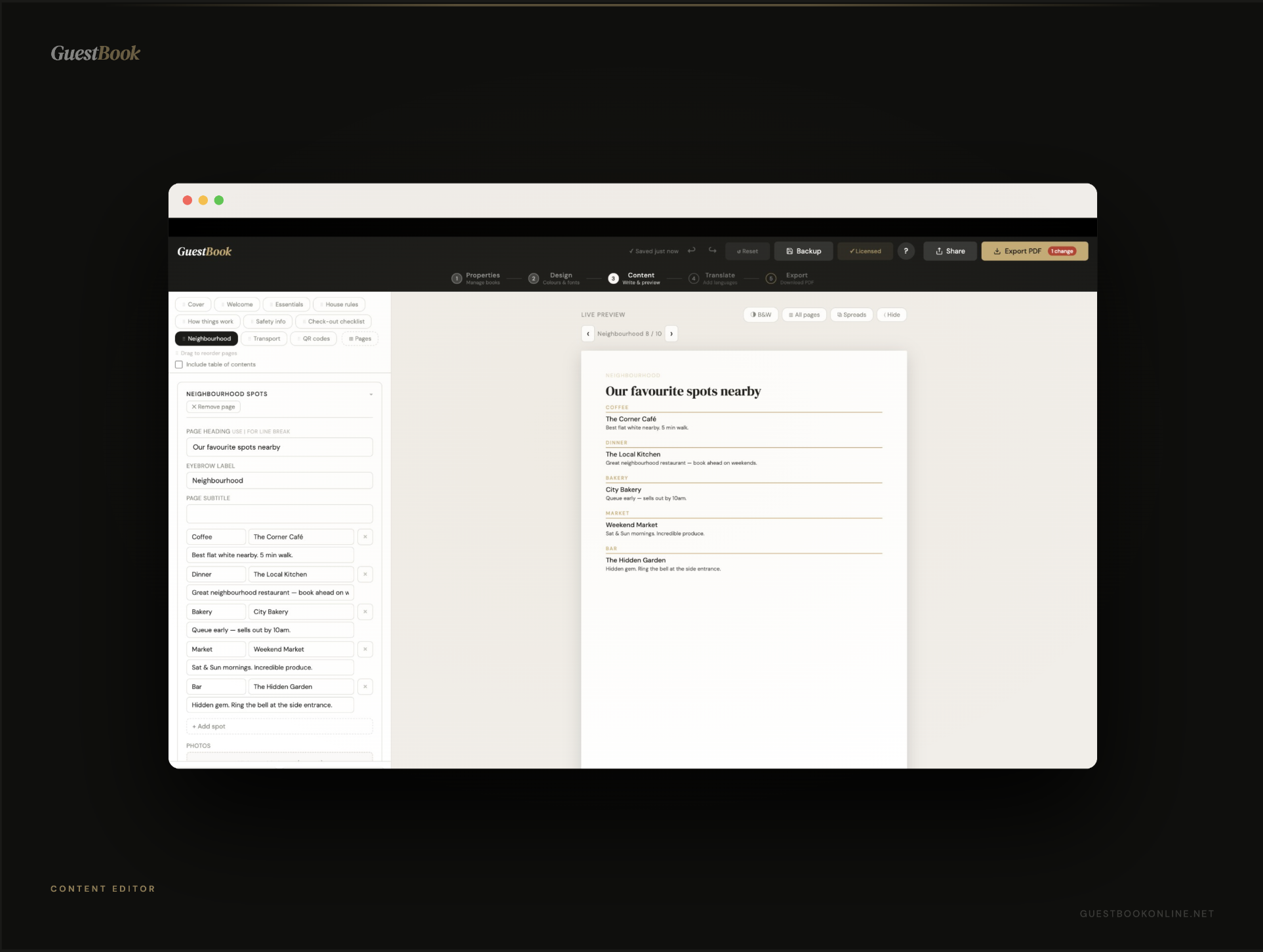 GuestBook Builder gallery image