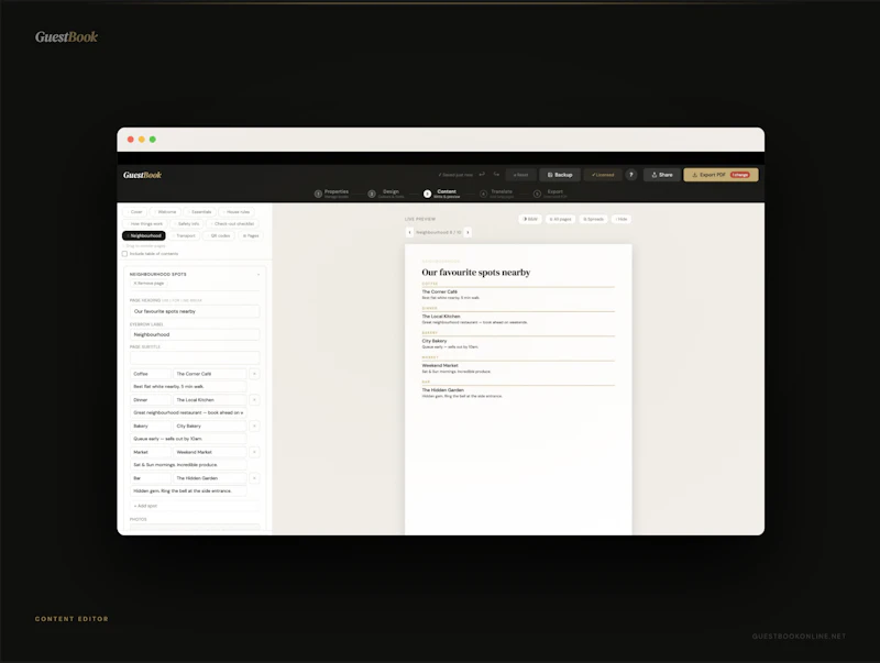 GuestBook Builder screenshot 6