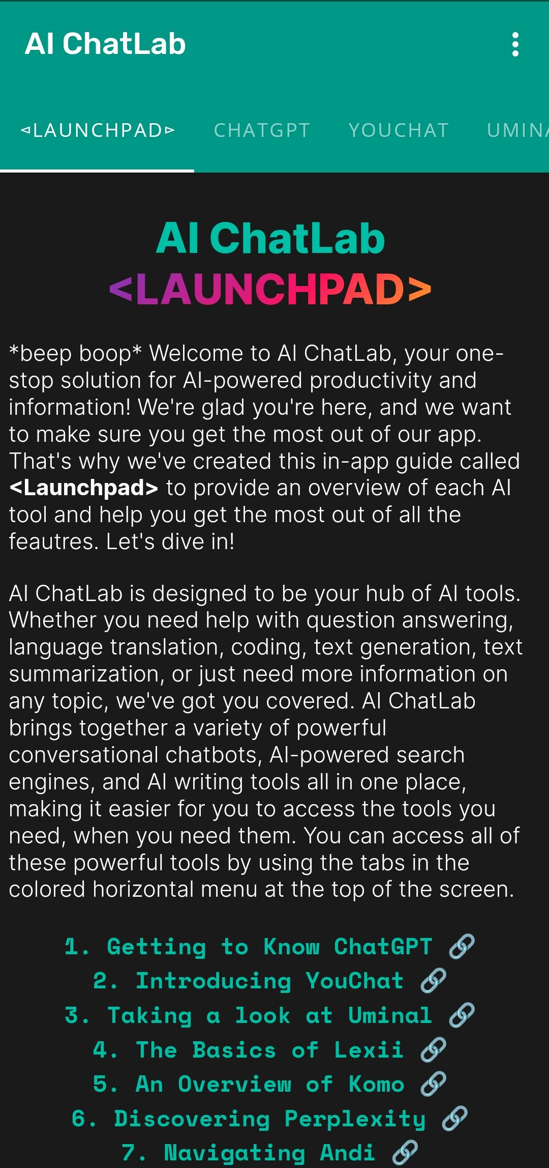 Média Qui chatlab - Votre application centralisée pour les chatbots propulsés par AI 2