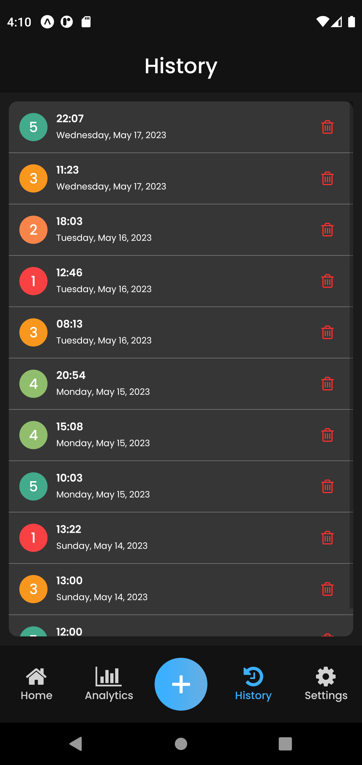 Tracker de niveau d'énergie media 19