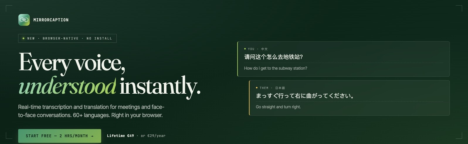 MirrorCaption gallery image