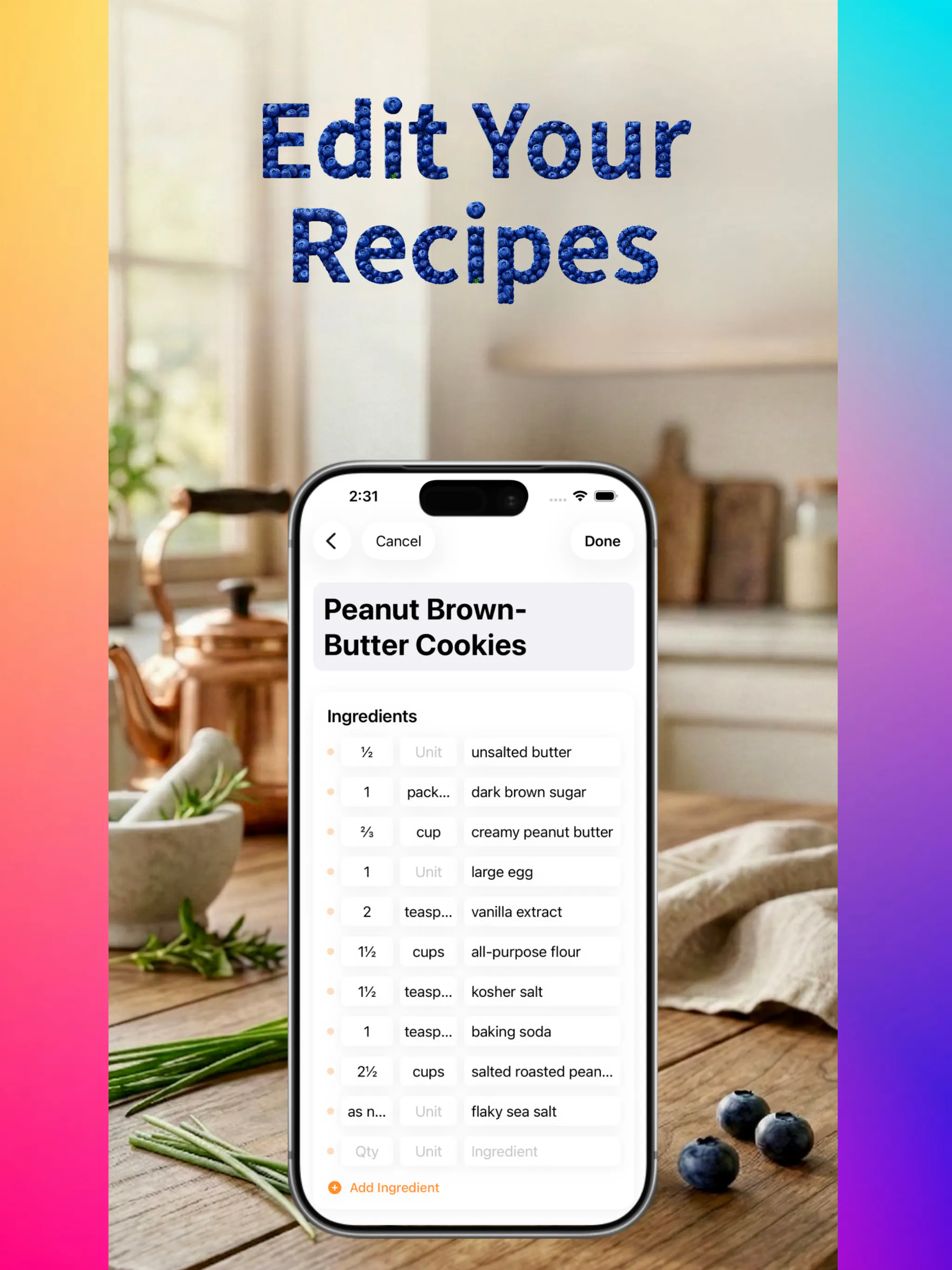 Clear Cuisine Recipes 项目横幅