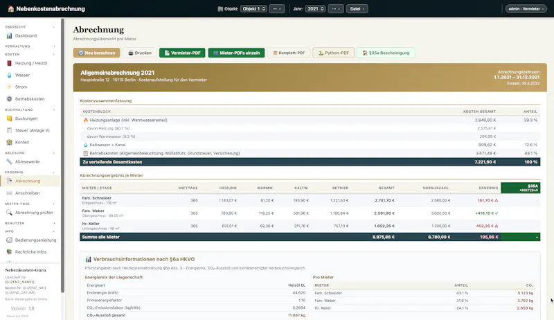 Nebenkosten-Guru screenshot 2