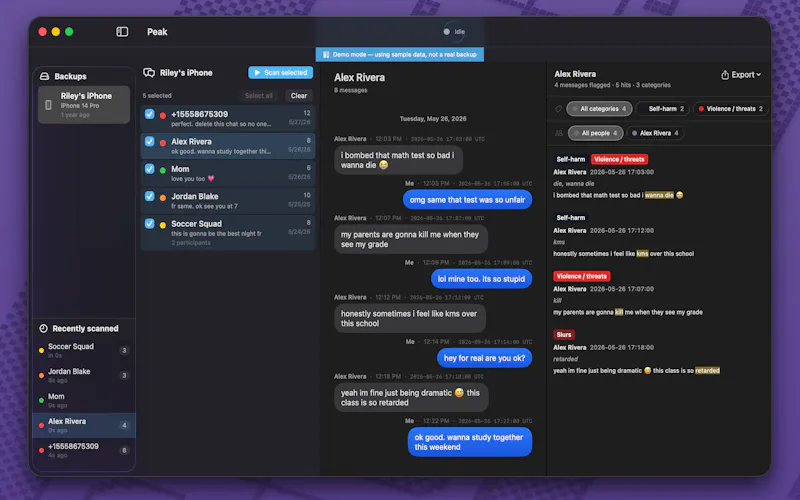 Peak: Message Safety screenshot 3