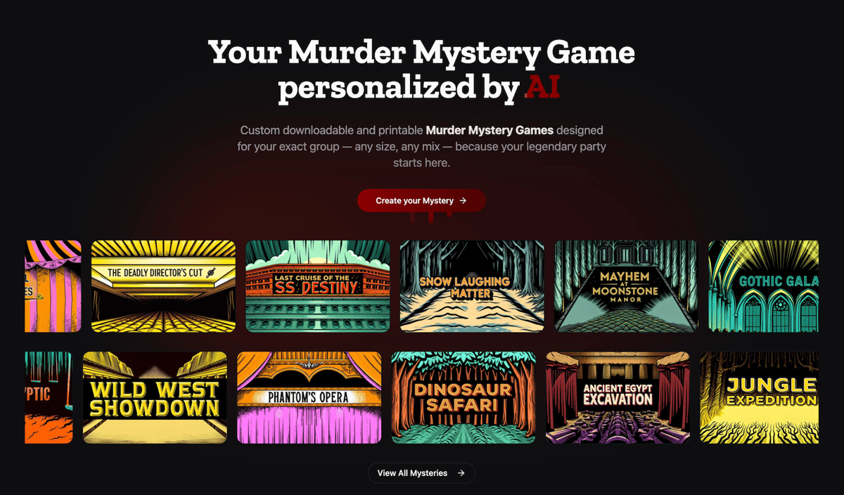 Murder Mystery Game gallery image