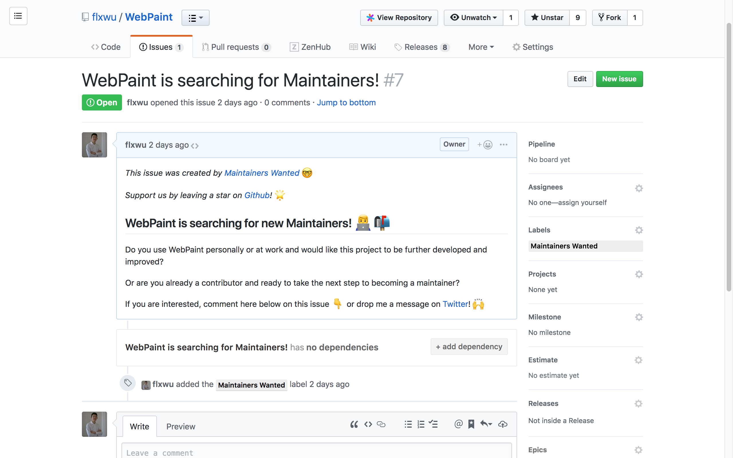 Maintainers Wanted gallery image