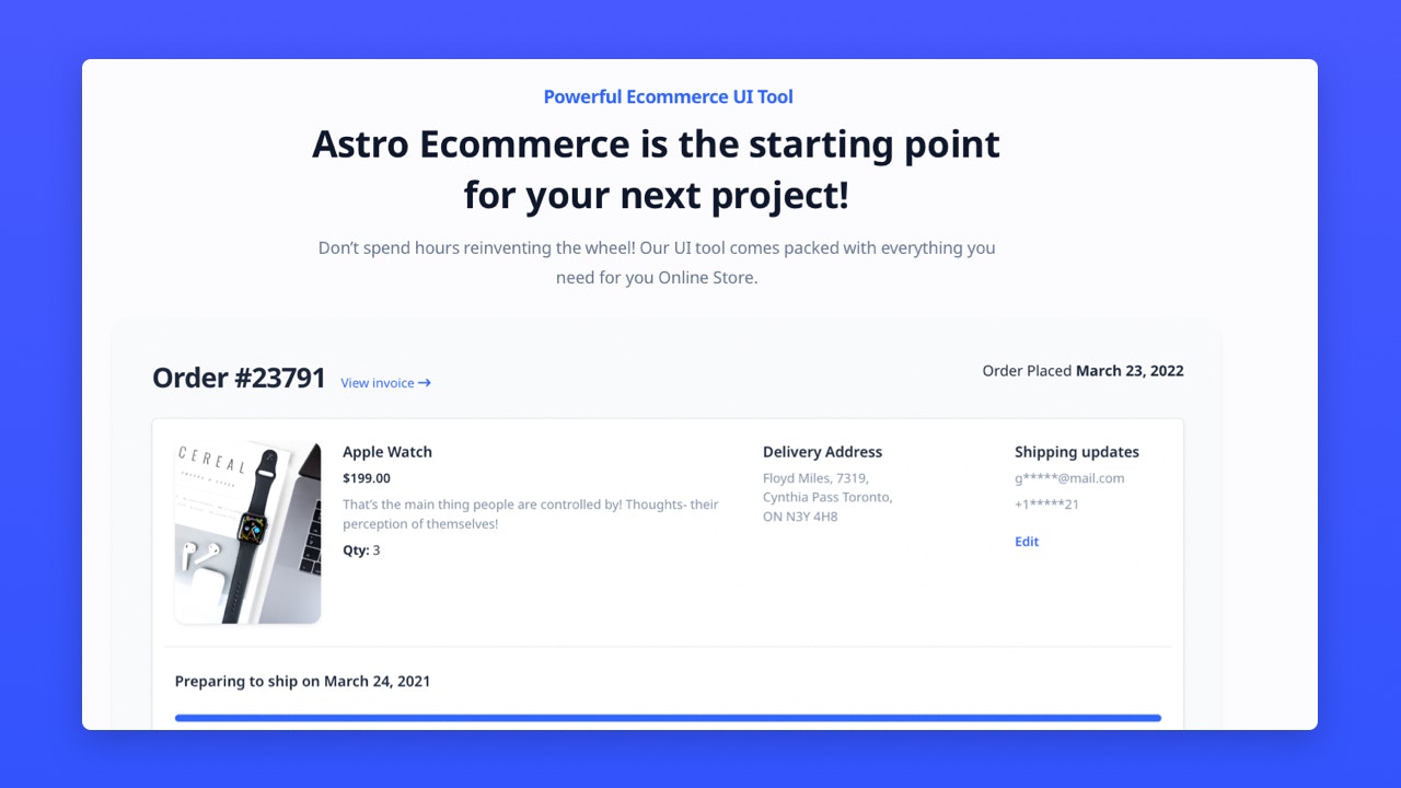 Astro e -ticaret - E-ticaret için ücretsiz Astro teması medya 4