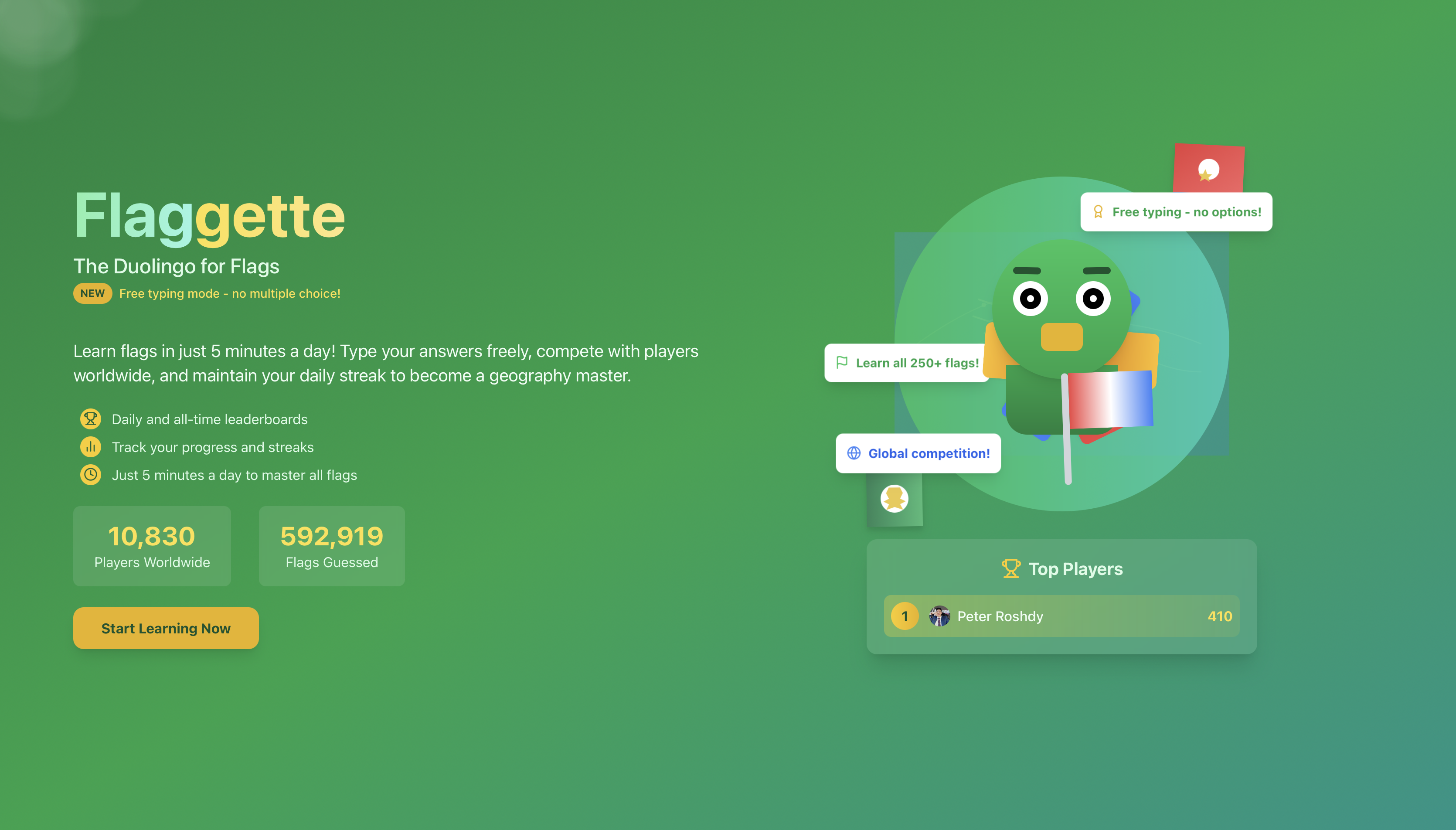 Flaggette - Il duolingo per le bandiere media 1
