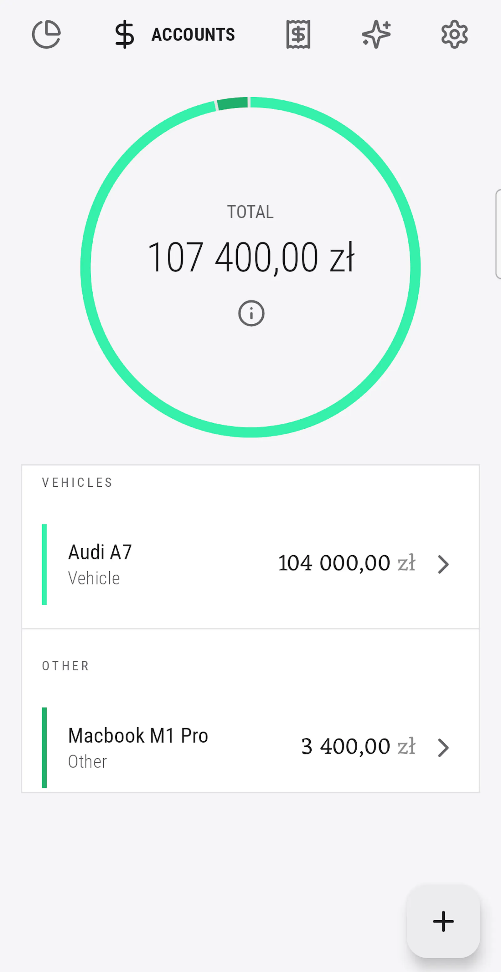 Fainto: Private Budget Tracker screenshot 4