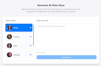 AI Celebrity Voice Generator gallery image