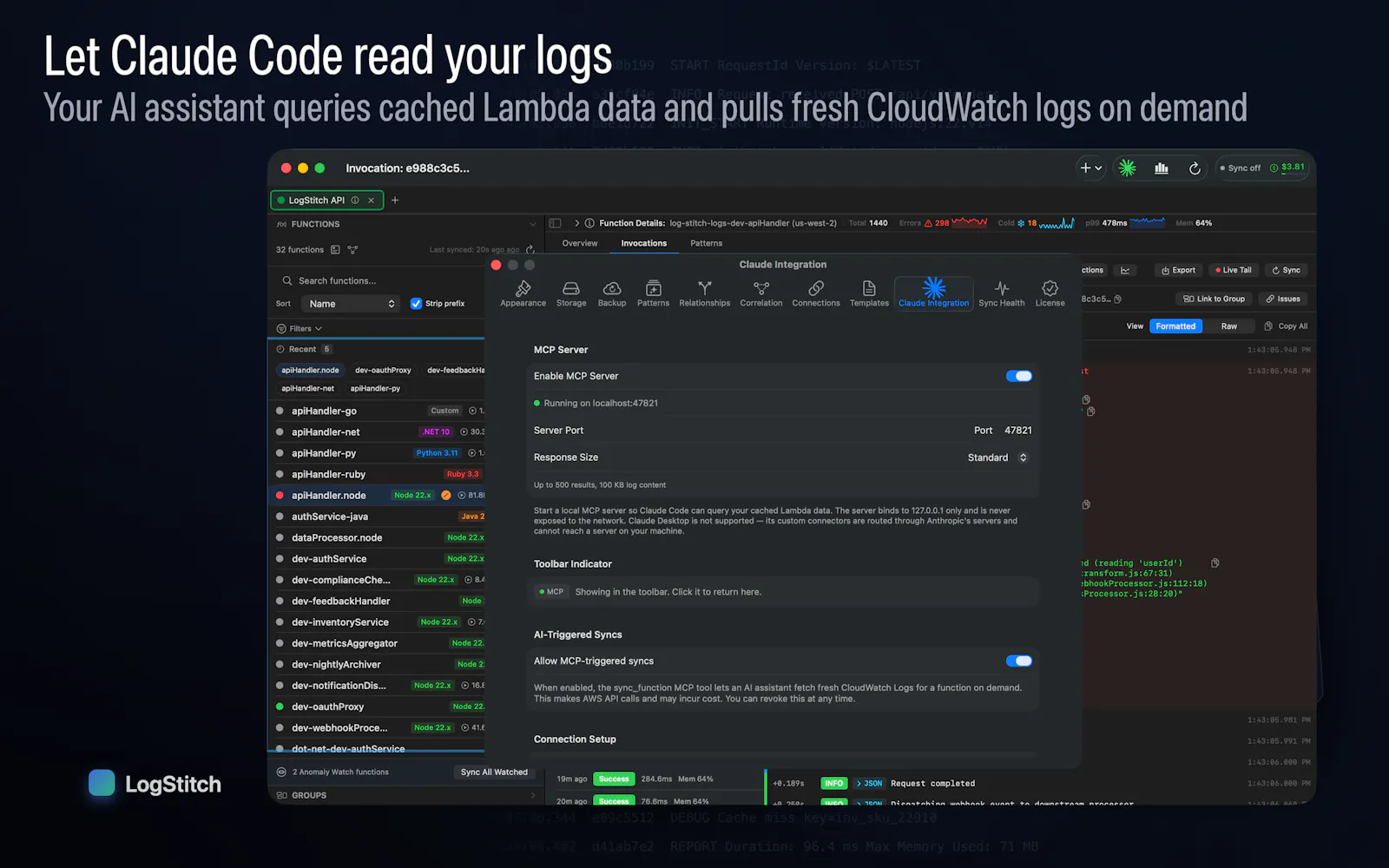 LogStitch screenshot 6