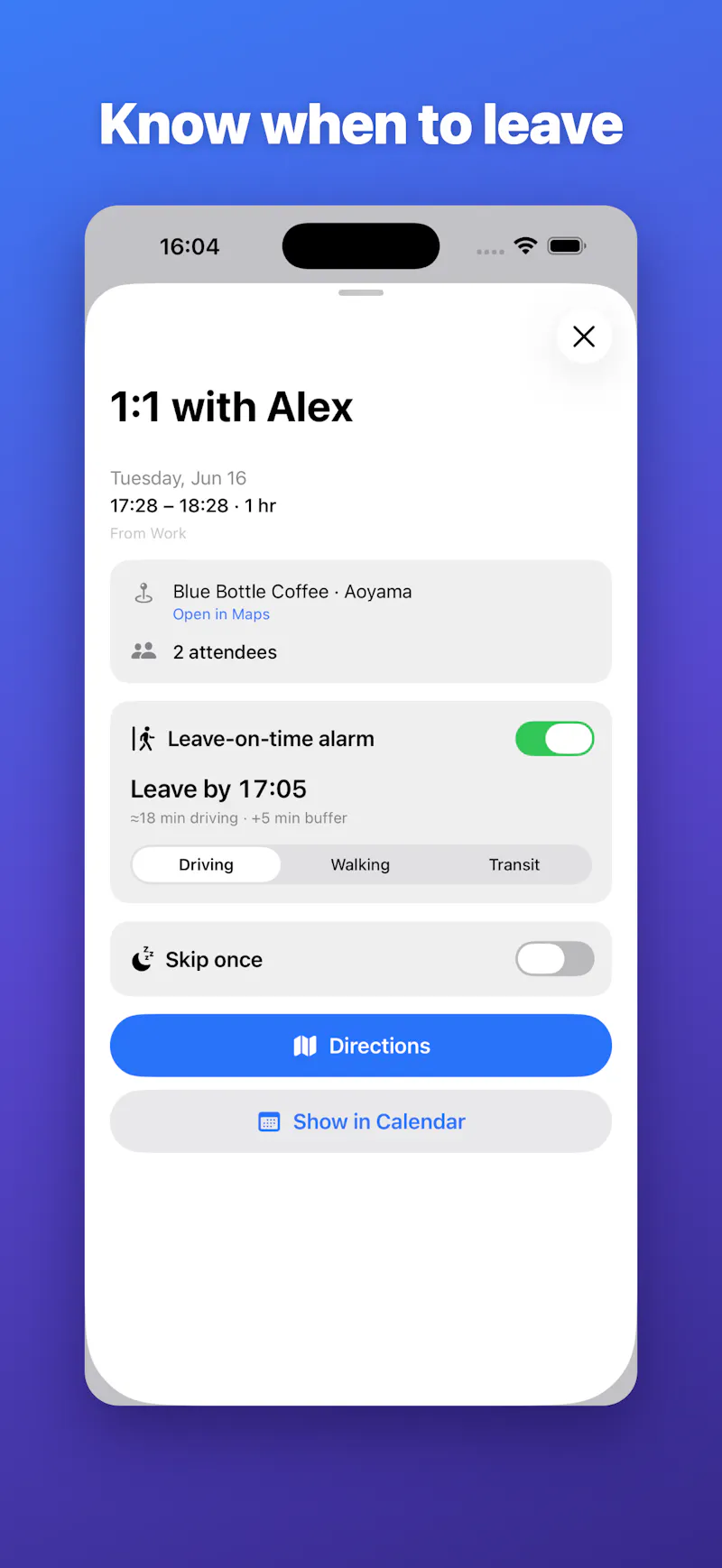 MeetAlarm screenshot 4
