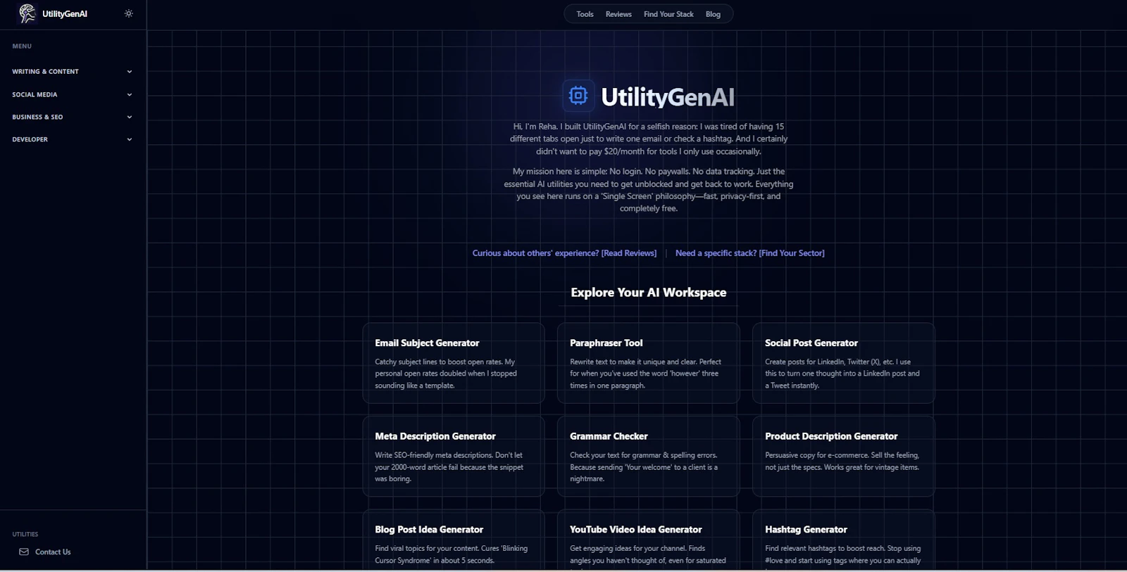 UtilityGenAI 2.0 screenshot 2