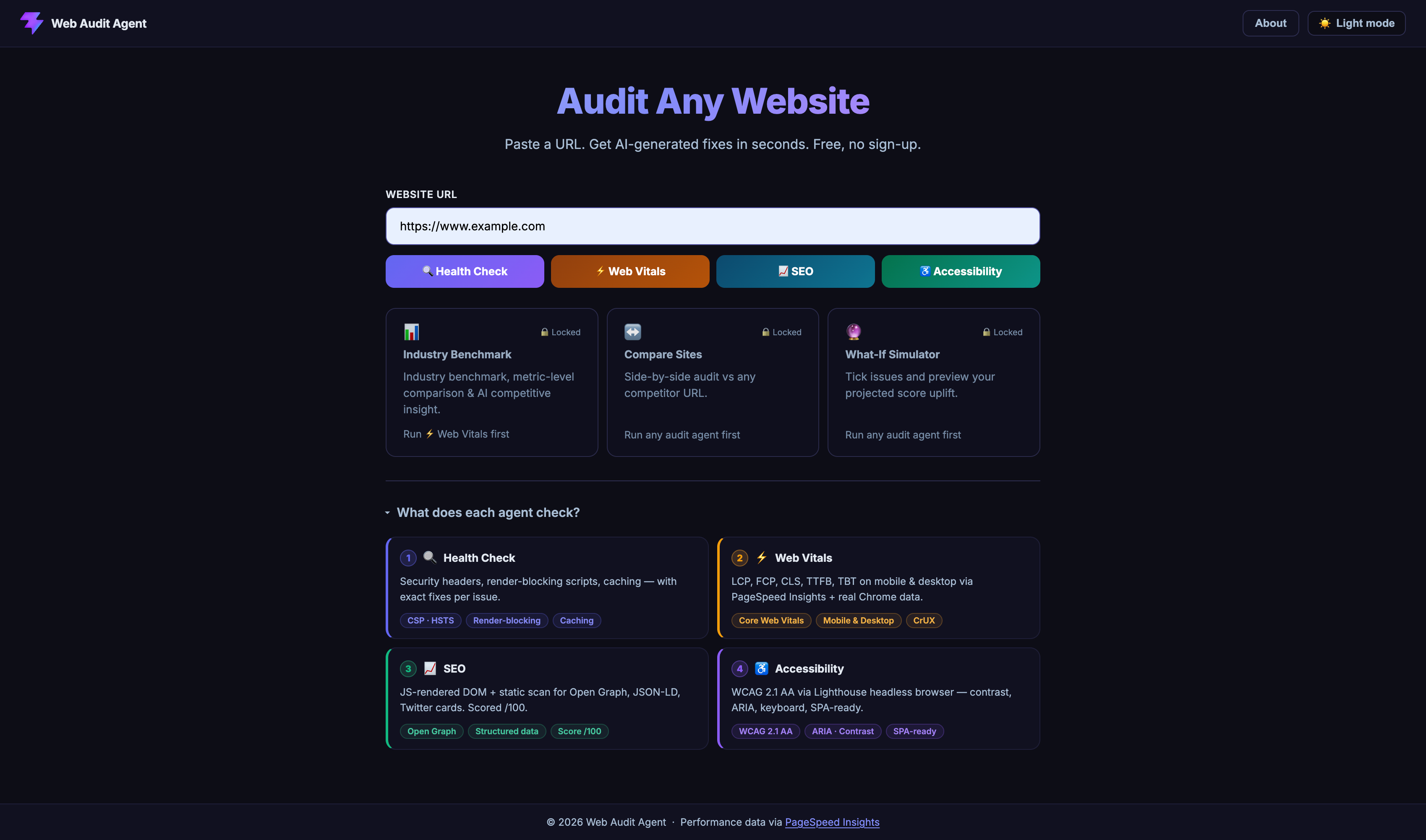 Web Audit Agent  gallery image