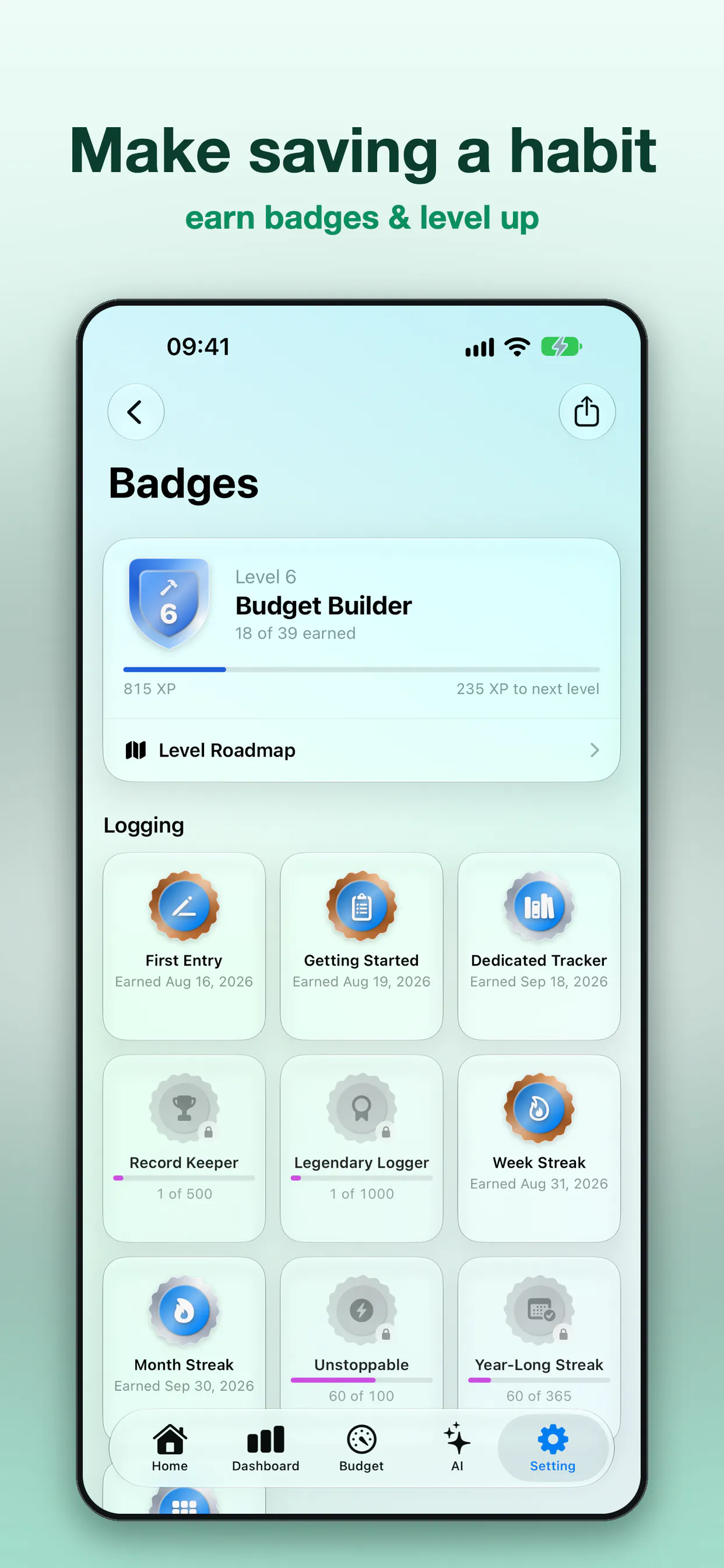 Savings — AI Expense Tracker gallery image