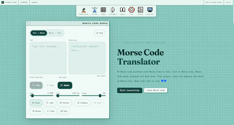 Morse Code Audio screenshot 4