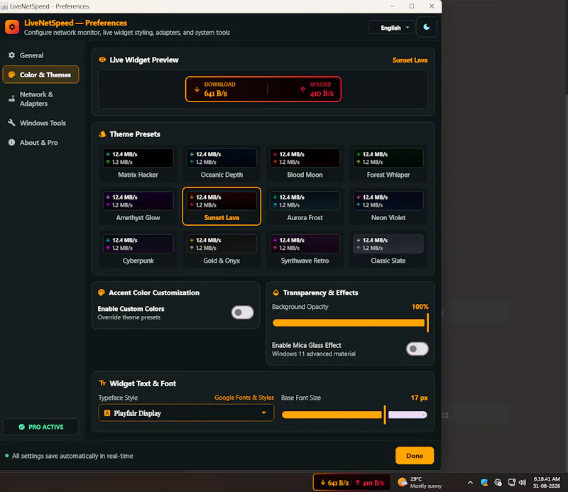 Live Net Speed Pro screenshot 3