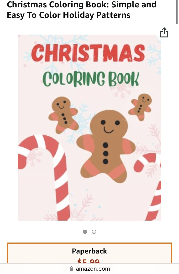 Libro para colorear de Navidad