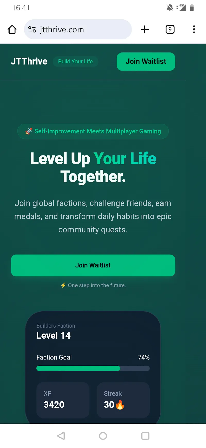 JTThrive screenshot 2