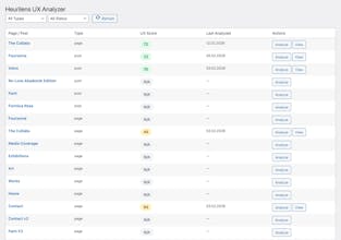 Heurilens UX Analyzer for WordPress gallery image