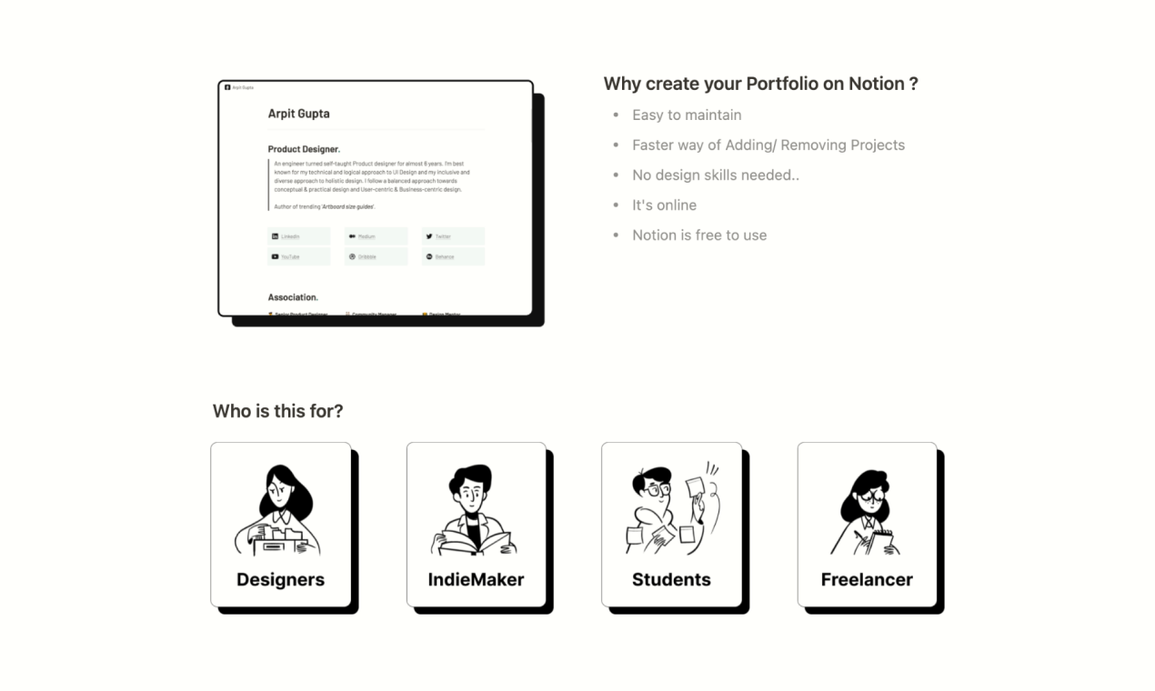 using notion as a website