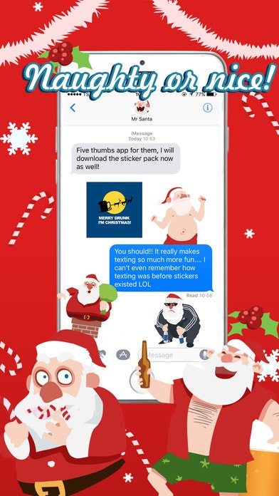 Shocking Santa Stickers gallery image