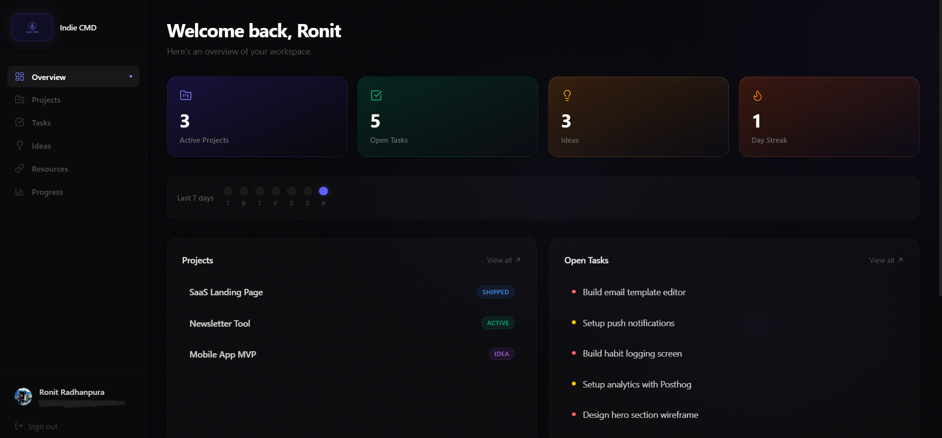 Indie CMD - Screenshot 2 showing product features and functionality