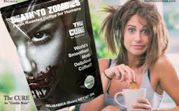 "DEATH TO ZOMBIES" COFFEE media 3