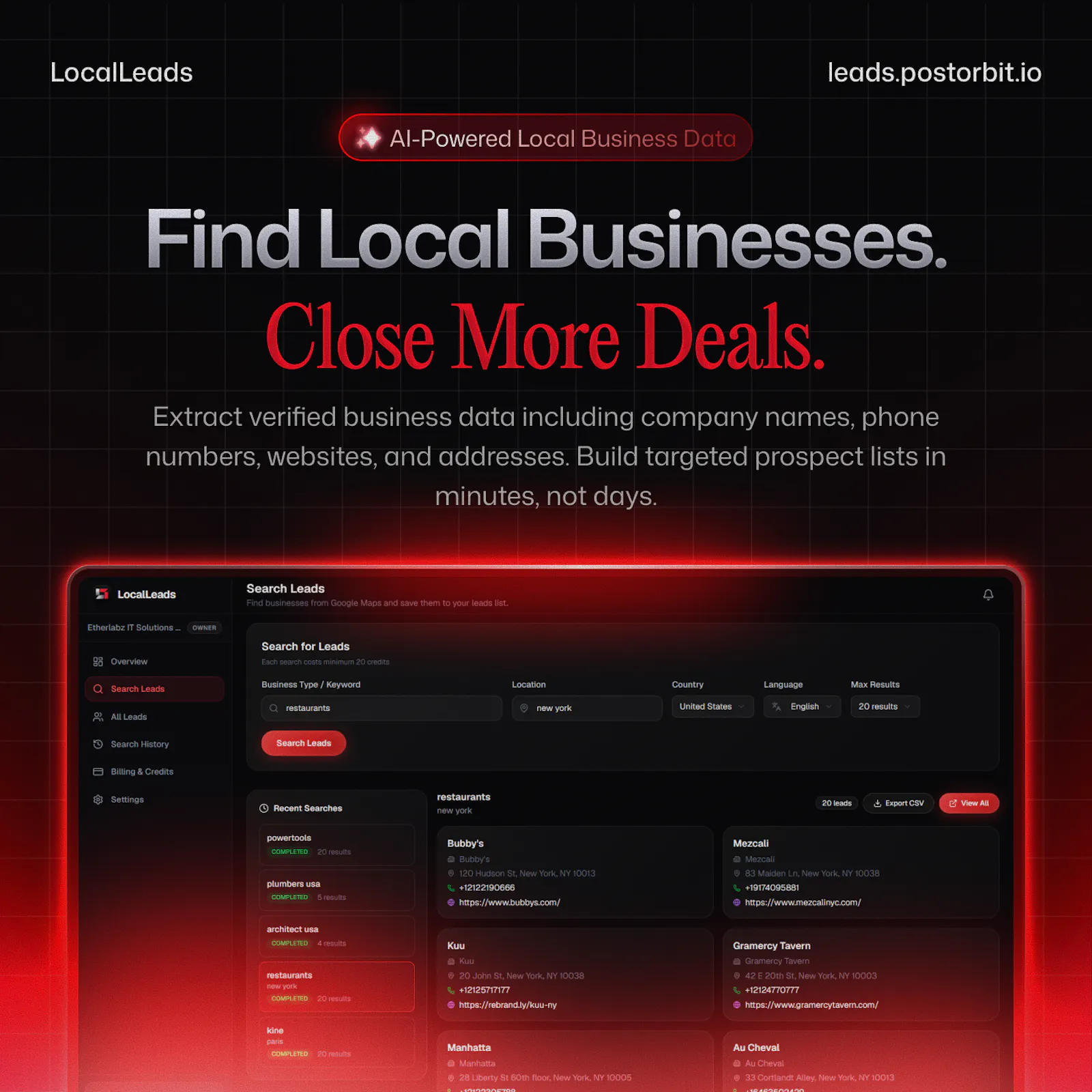 LocalLeads by PostOrbit screenshot 1