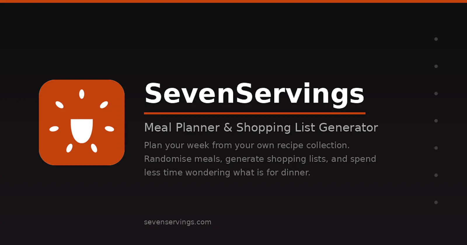 SevenServings screenshot 2