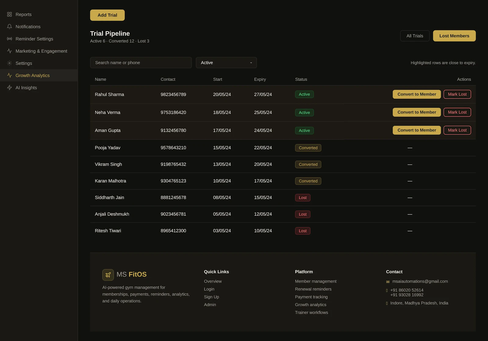 MS FitOS screenshot 5