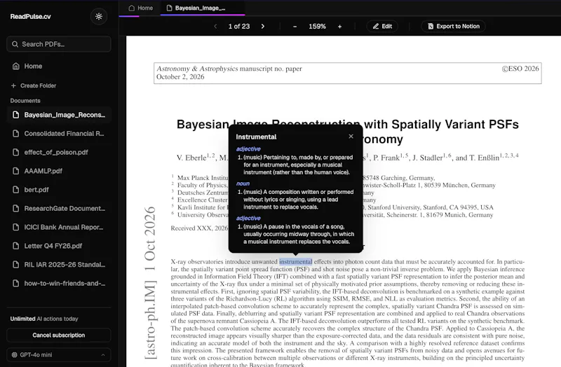 ReadPulse.cv screenshot 5