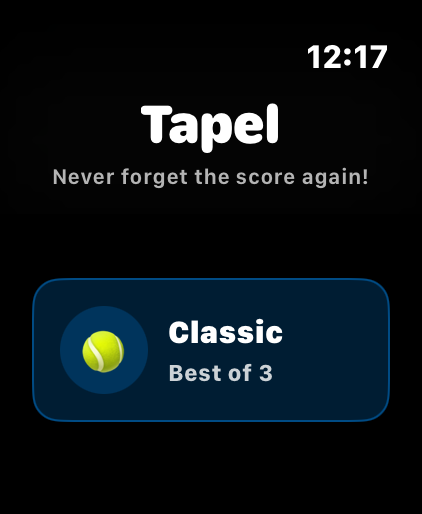Tapel - Padel Scoring on Apple Watch! gallery image