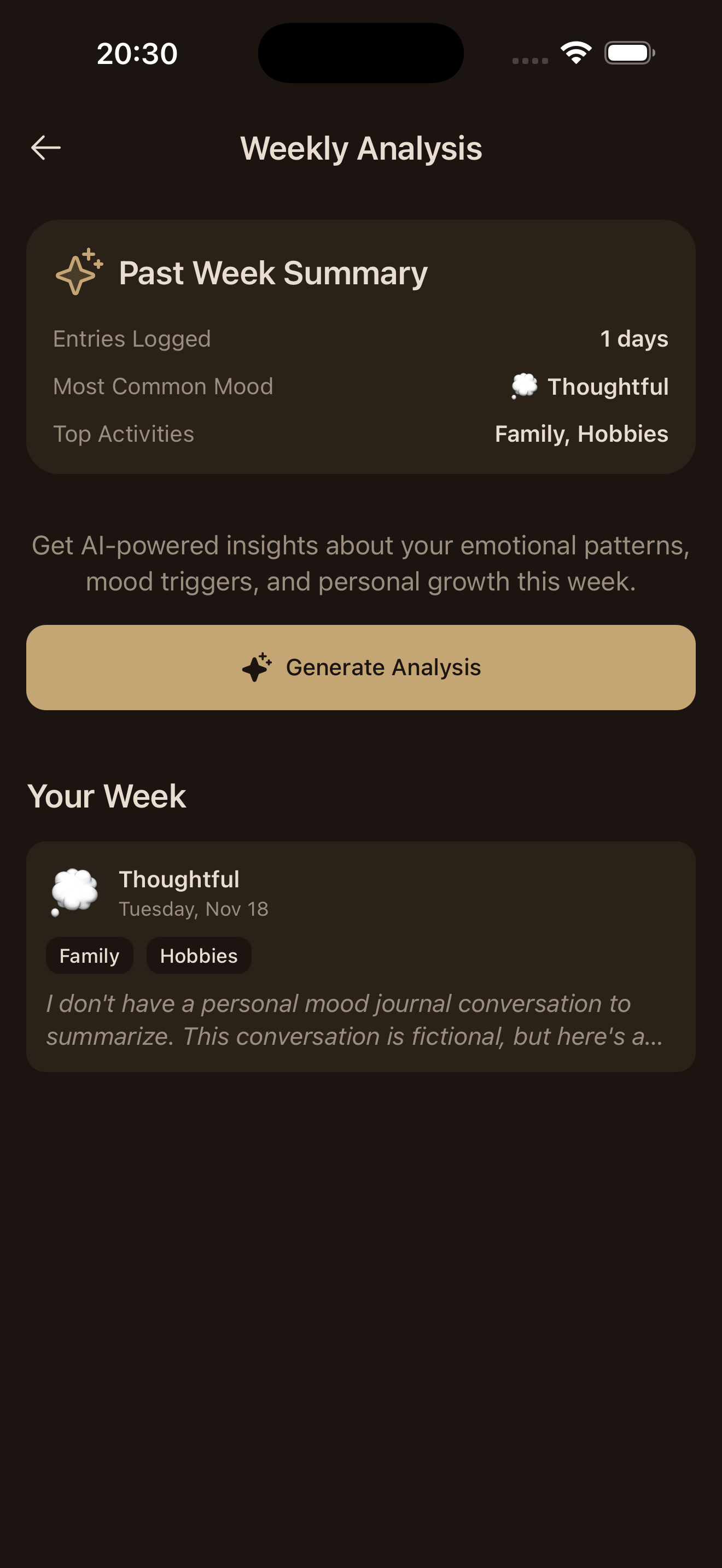 Tide Mood AI - Screenshot 4 showing product features and functionality