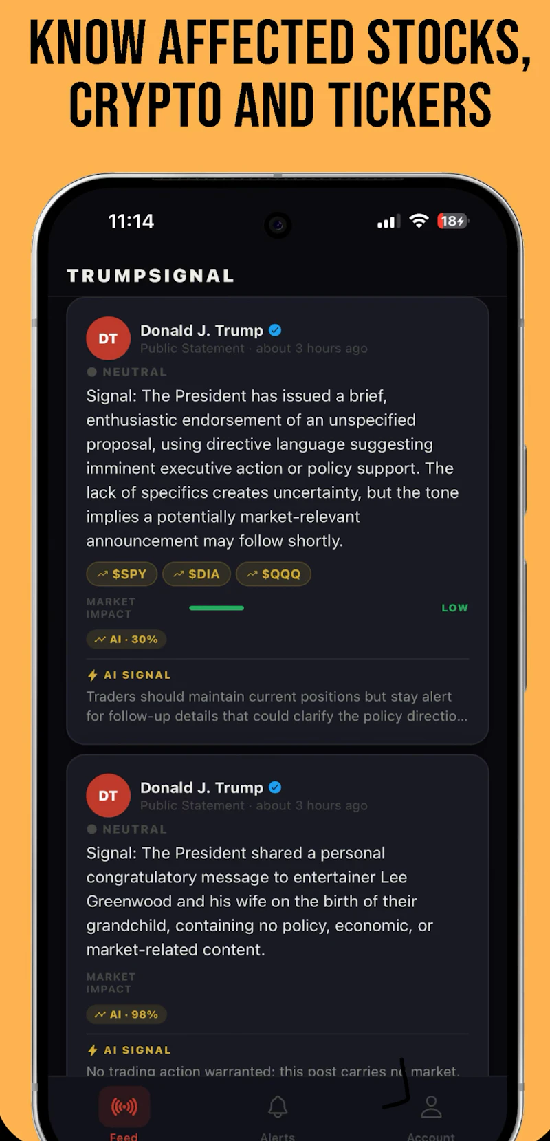 TrumpSignal screenshot 2