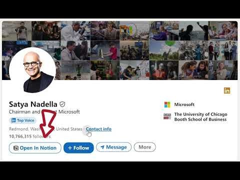 Save Twitter&Linkedin People to Notion gallery image