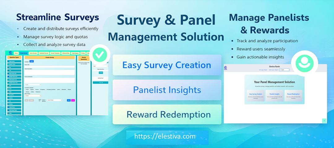 Multilingual surveys and panels platform gallery image
